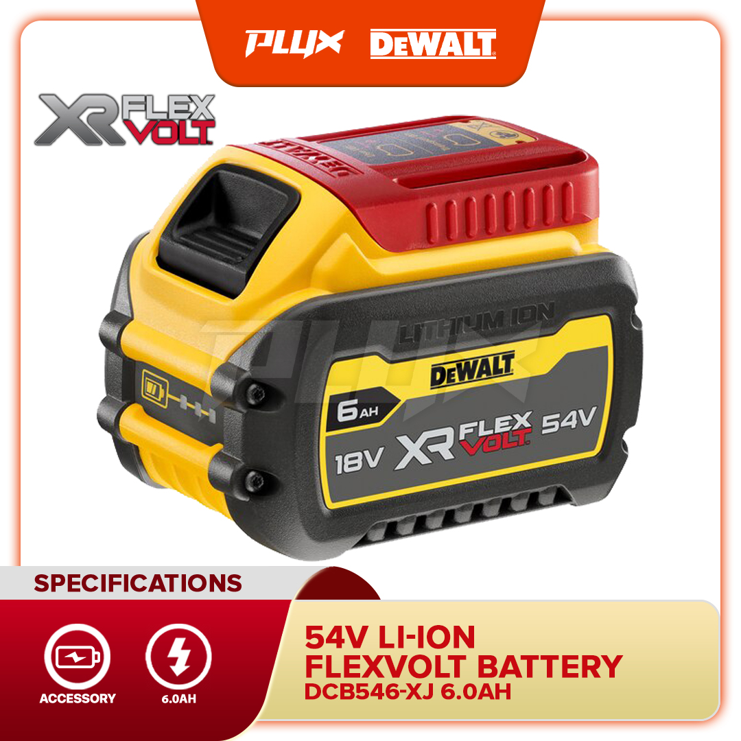 Dewalt Dcb546 18v 54v 60 Ah Flexvolt Battery Pack And Dcb118 Flexvolt