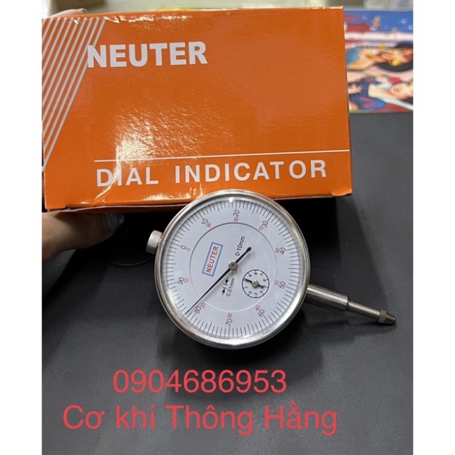 Đồng hồ so lắp đế từ dải đo 0-10mm, độ chính xác cao 0.01mm