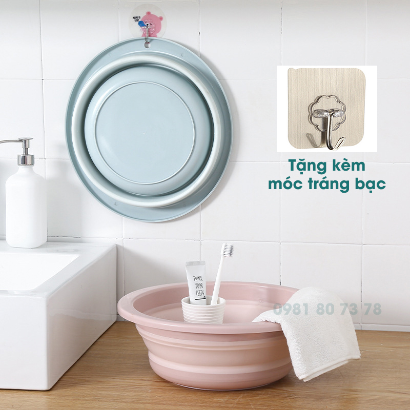 Thau chậu xếp gọn, thau giặt đồ