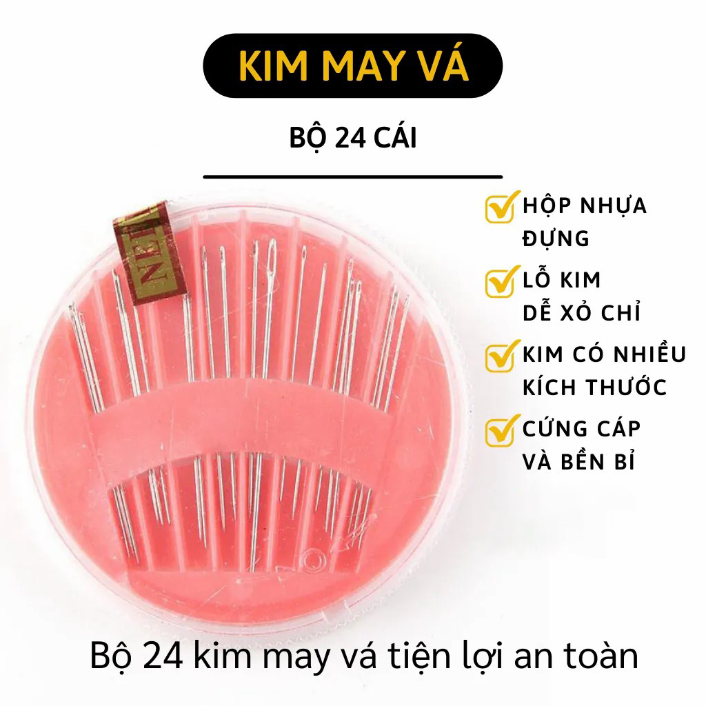 Bộ Kim May Vá (24 cây)