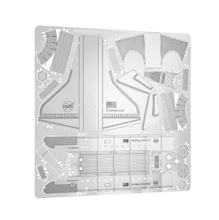 【Ready Stock】Hand-made Metal Puzzle Space Shuttle 3D Metal Model Creative 3D Puzzle Model