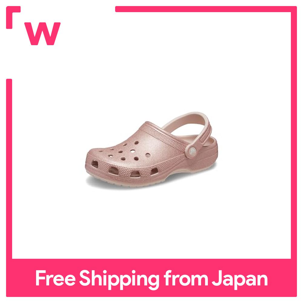 Crocs Classic Glitter Clog Crosslite Material Sandals Authentic