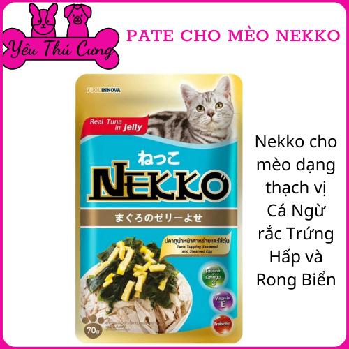 Pate mèo nekko phân loại 21 vị phong phú 70g - yêu thú cưng