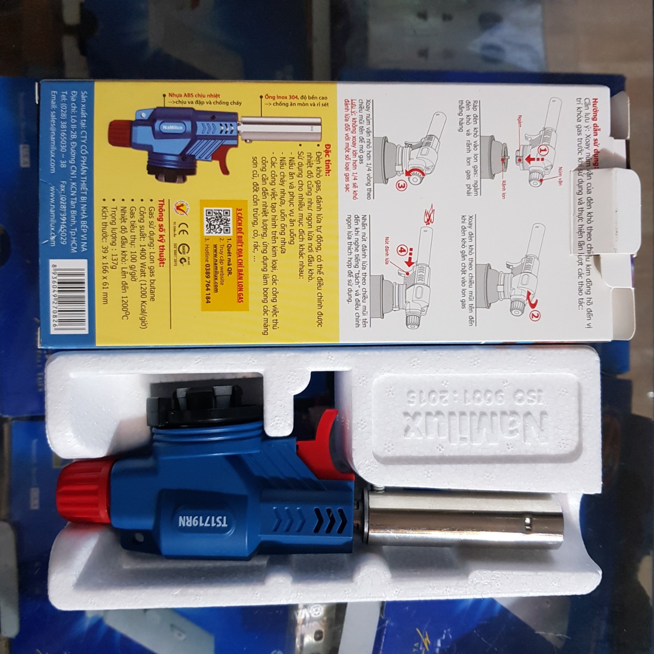 ĐẦU KHÒ GAS MINI NaMilux - TS1719RN ( ĐÈN KHÒ GAS )