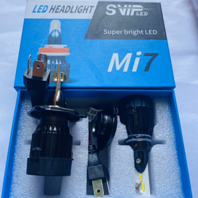 { Đại Lý Cấp 1 }Đèn pha led hiệu năng cao H4 Mi7