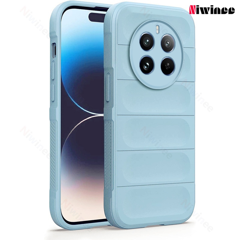 Phone Case For Realme 12 Pro Plus 5G/Realme 12 Pro+ 5G Luxury Anti Fall Casing Silicone Shockproof Anti-fingerprint Back Cover