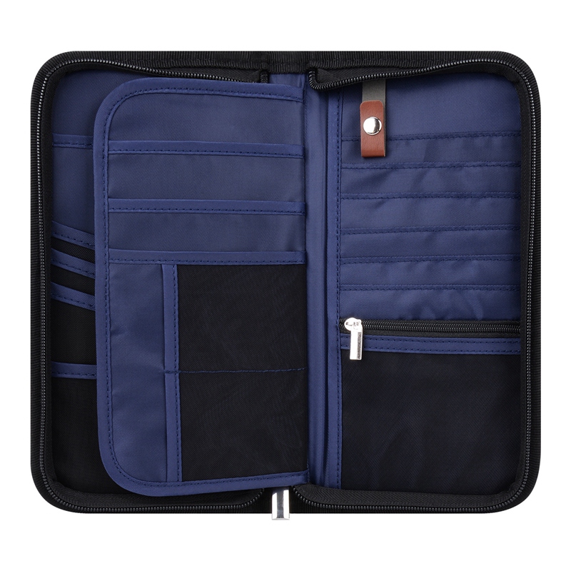 1 Piece Passport Holder Travel Wallet Family Passport Wallet Dark Gray