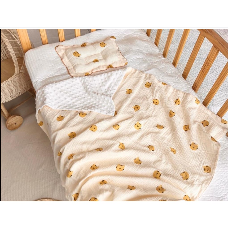 Chăn xô hạt đậu mền cho bé 80*100cm