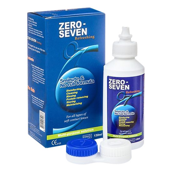 Nước Ngâm Lens Zero Seven Hàn Quốc 120ml & 360ml