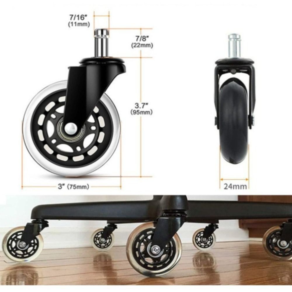 5PCS%20New%20PU%20Office%20Chair%20Caster%20Wheel%20Mute%20Swivel%202.5%20inch/%203%20inch%20Rubber%20Caster%20Furniture%20Hardware%20Wheel%20Replacement%20Universal%20Wheel%20Home%20Office%20Chair%20-%20Image%202