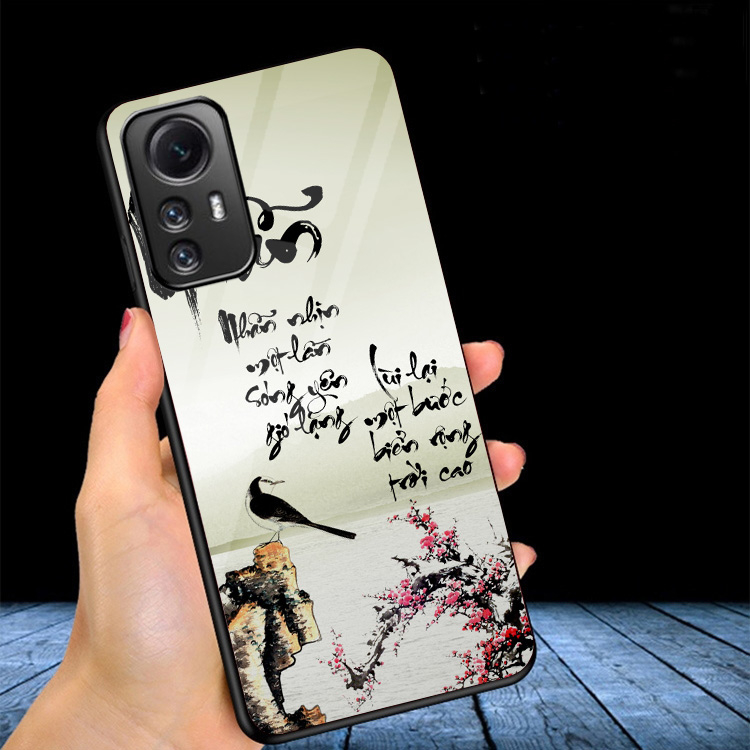 Ốp Lưng XIAOMI REDMI NOTE 12S mặt kính gương bóng