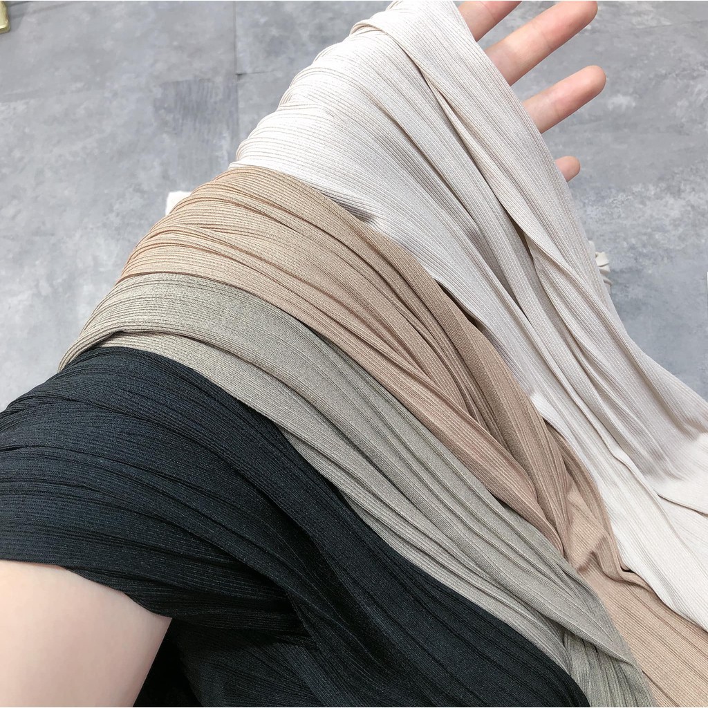 Quần dập ly mẫu ống rộng thời trang