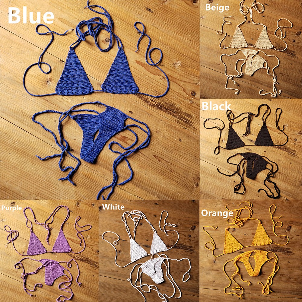 【YOUWORTH】 Swimwear Bikini Set Beach Solid Color Women\'s Beach Swimwear Bikini Set