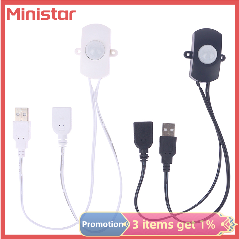 Ministar USB PIR Motion Sensor Switch Body Infrared Intelligent Sensing Detector Switch