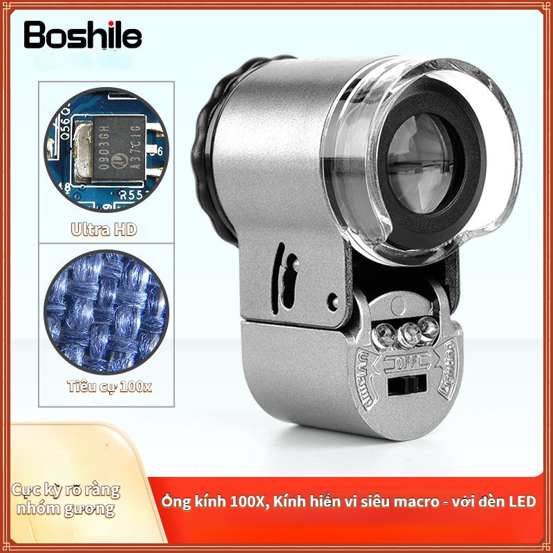 Kính Hiển Vi Cầm Tay Độ Phóng Đại Cao Kèm Đèn LED,Kính hiển phóng đại cao dành cho học sinh,Kính Lúp Phóng Đại Hình Ảnh Có Đèn Led,Kính hiển điện tử kết nối điện, Microscope,KÍNH HIỂN VI BỎ TÚI mini cho bé khám phá khoa học kính hiển