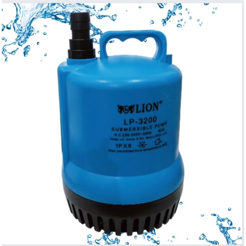 LION P 3200 Pompa Kolam Air Mancur Hidroponik