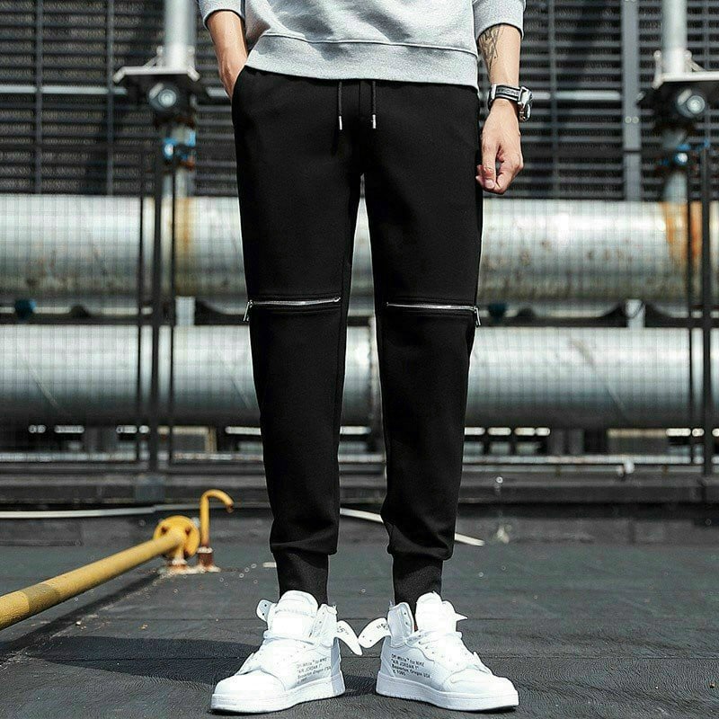 Quần kaki 2 khóa gối thời trang - quần nam kaki thời trang