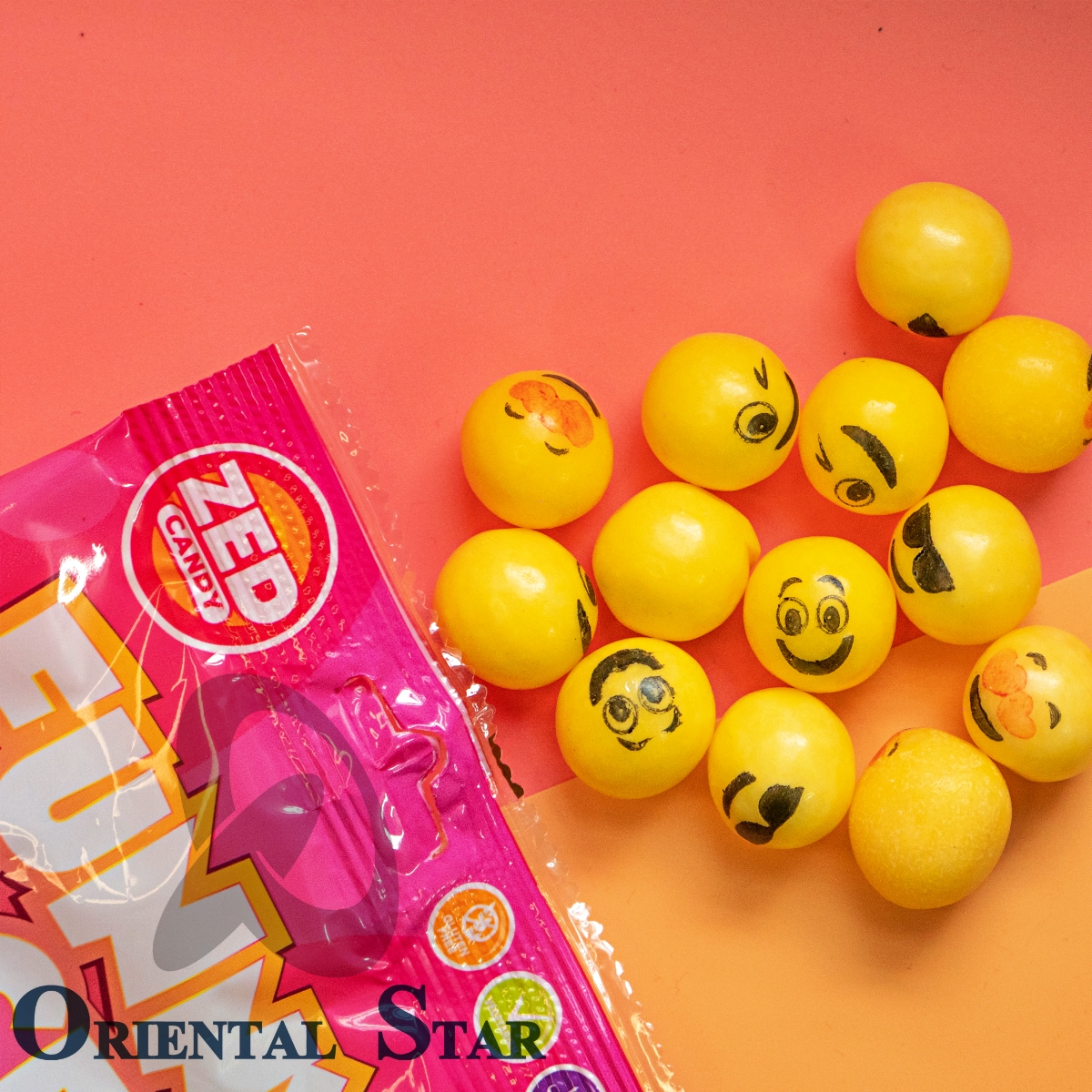 Kẹo mặt cười Funny Faces kẹo dẻo trái cây Zed Candy