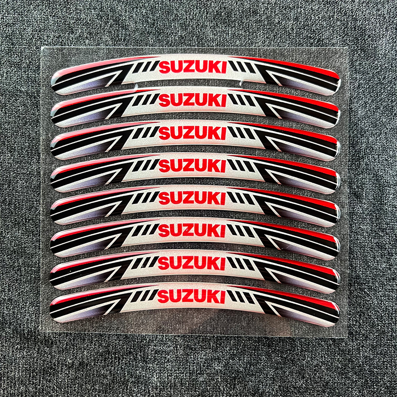 3D Reflective Motorcycle Car Wheels Hub Sticker for Suzuki