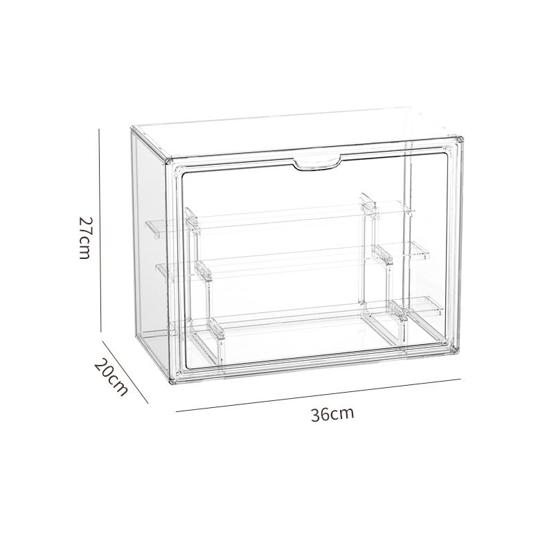 Blind box storage display shelf, desktop transparent dustproof acrylic storage cabinet figure display box
