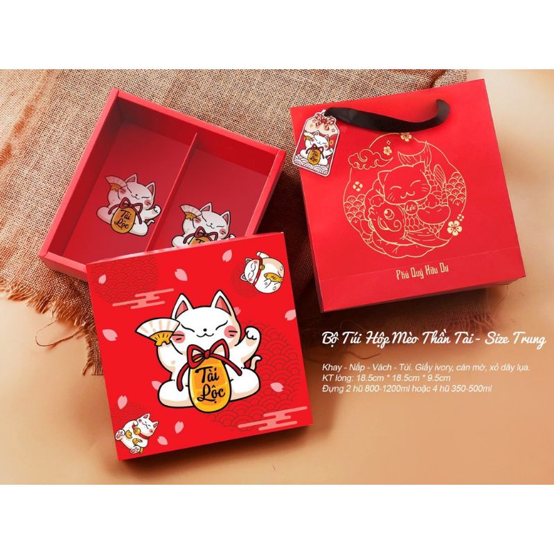 Hộp đựng bánh dứa combo 10 hộp