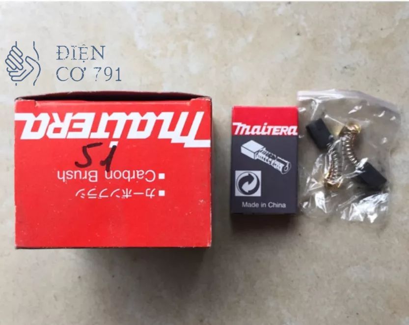 1 Đôi chổi than 51 dùng cho máy bào,máy mài