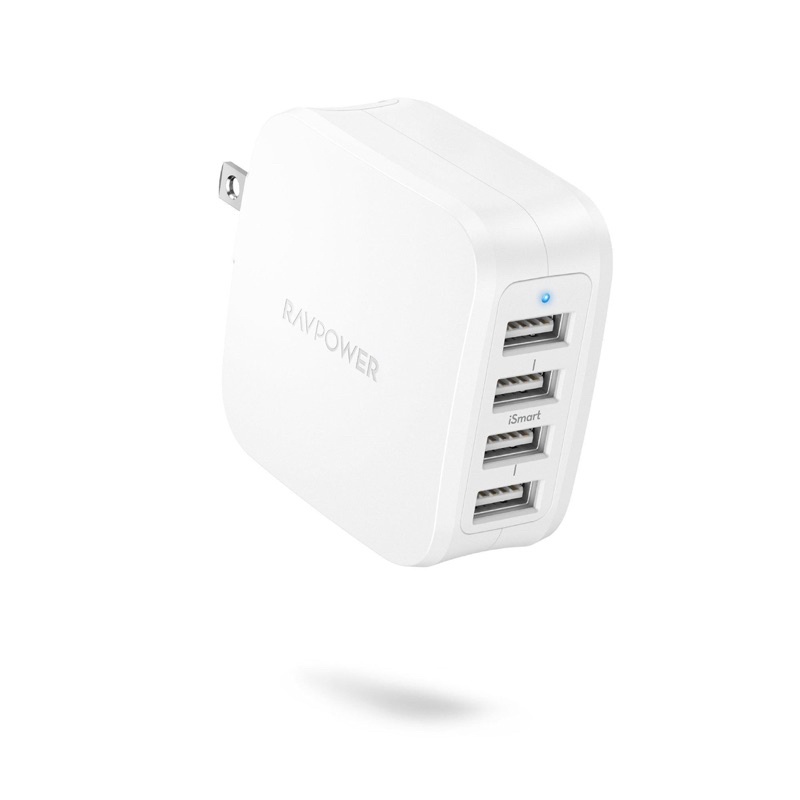 Sạc Ravpower 4 Cổng USB 40W RP PC026 Pro (Không Hộp)