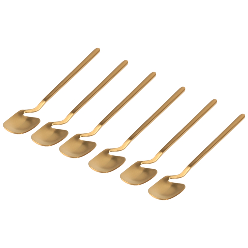 Coffee Spoons,6 Pieces Espresso Spoons,5.6 Inches Stainless Steel Small Spoons Teaspoons Tiny Spoon