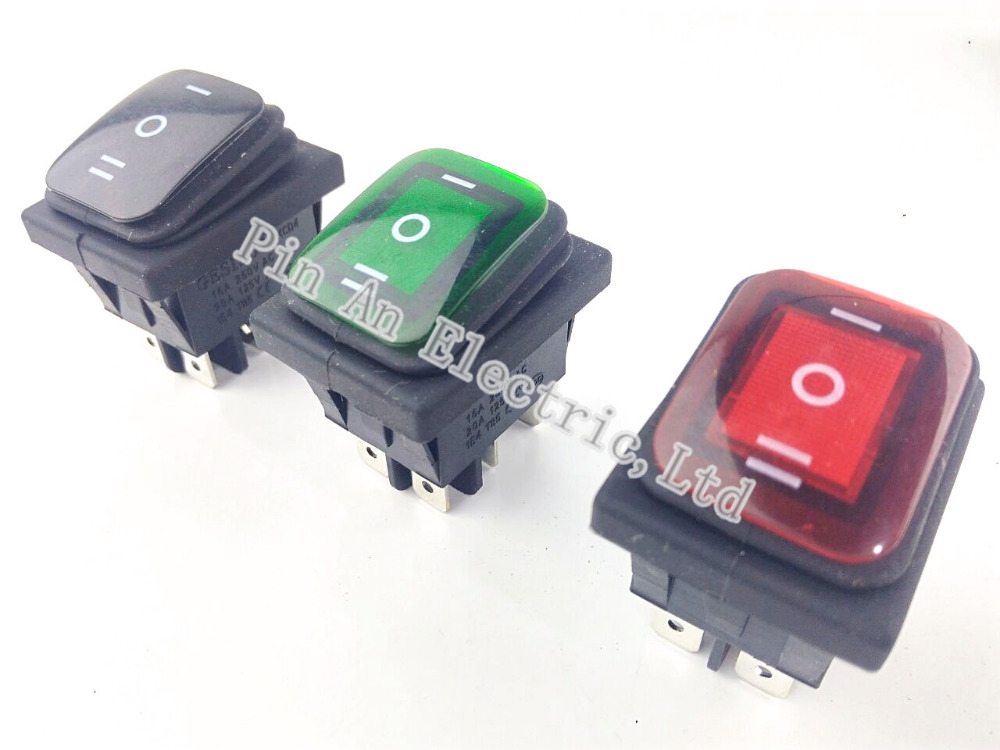 【TopazTrove】1Pcs Waterproof 6Pin Rocker Switch 3 Position Locking ON ...