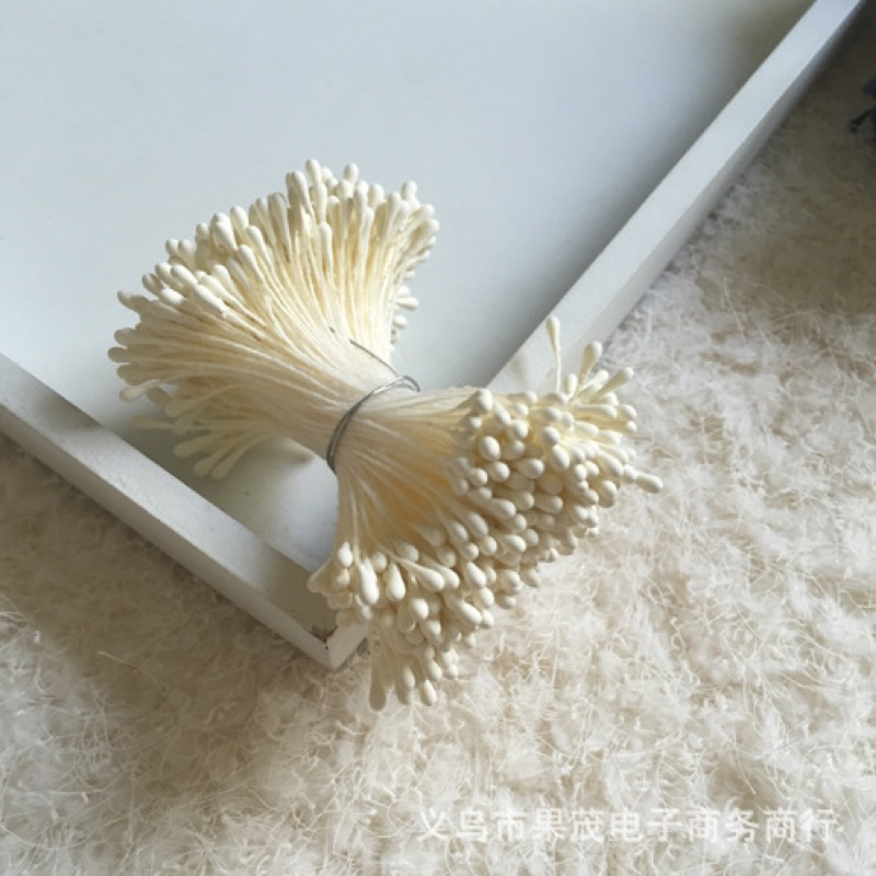 Bó 100 nhuỵ hoa giả đầu tròn 0,1cm