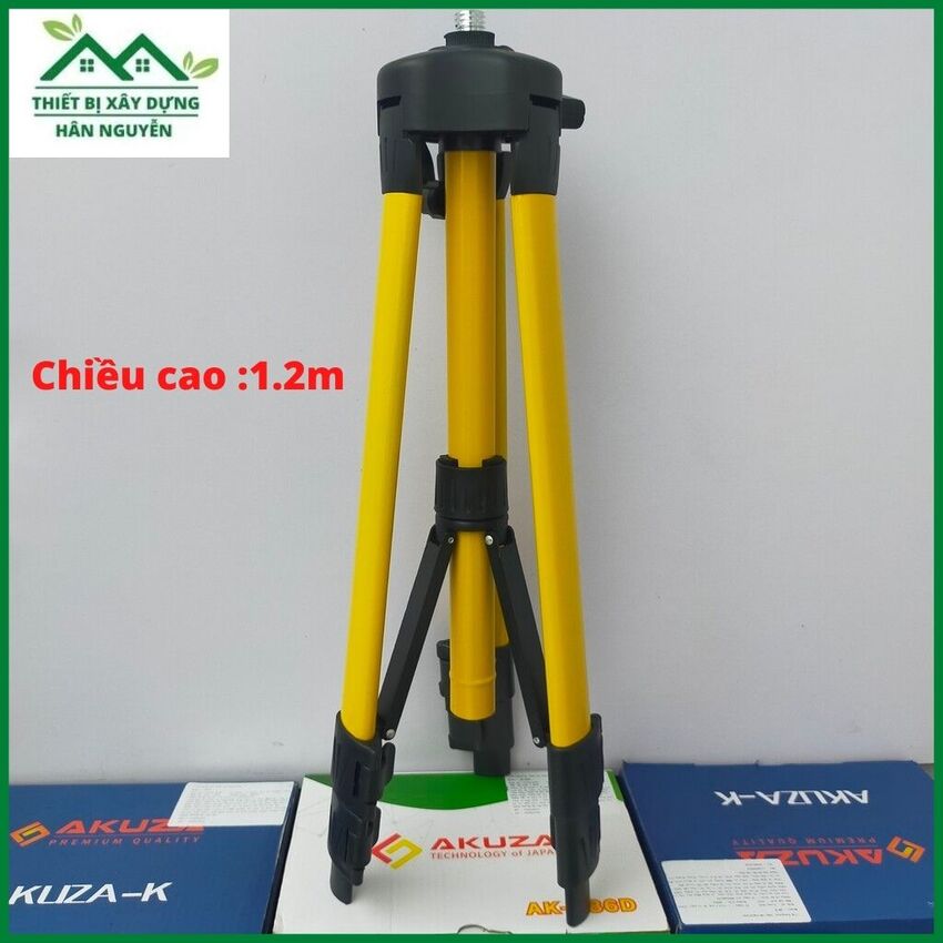 Chân máy cân bằng laser Akuza ren 15mm,bắn cốt,cân mực laze cao 1.2m