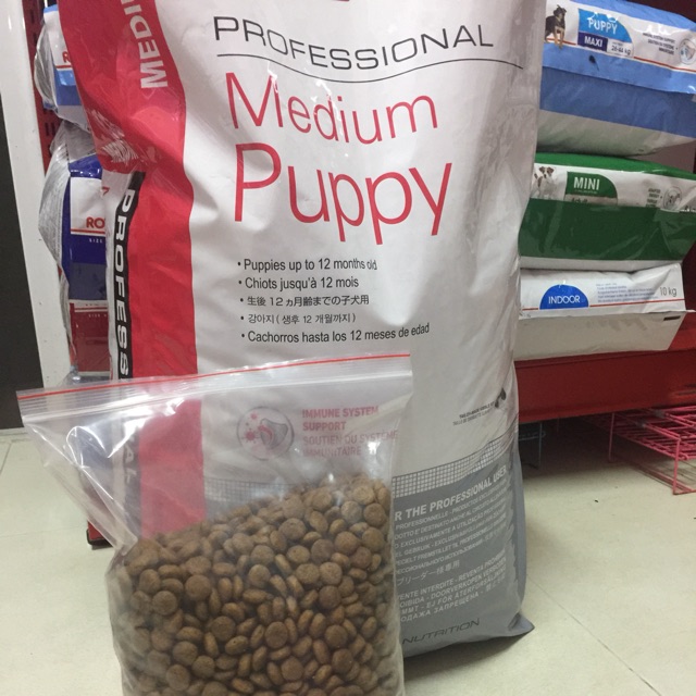 [HCM]THỨC ĂN CHO CHÓ ROYAL CANIN MINI VÀ MEDIUM túi ZIP 1KG.