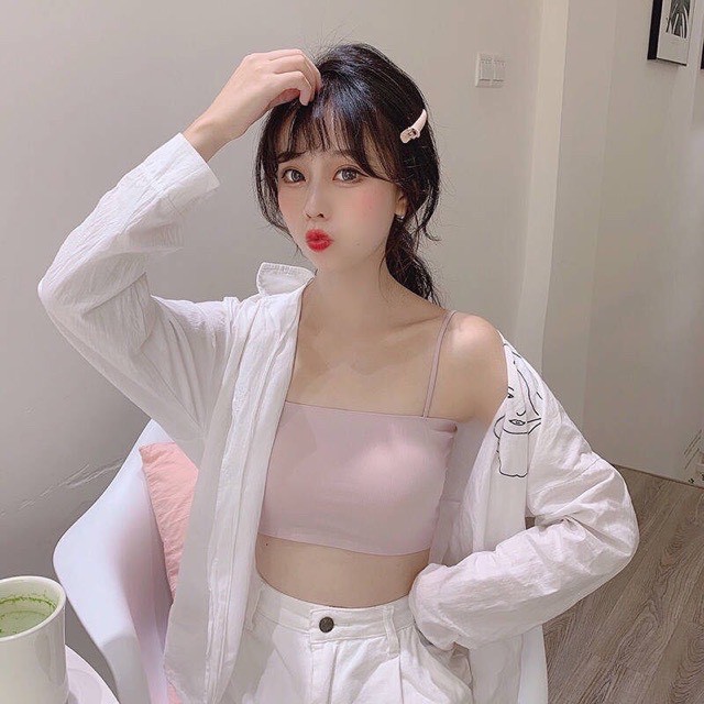 Áo Bra Đúc Su Trơn Quây 2 Dây