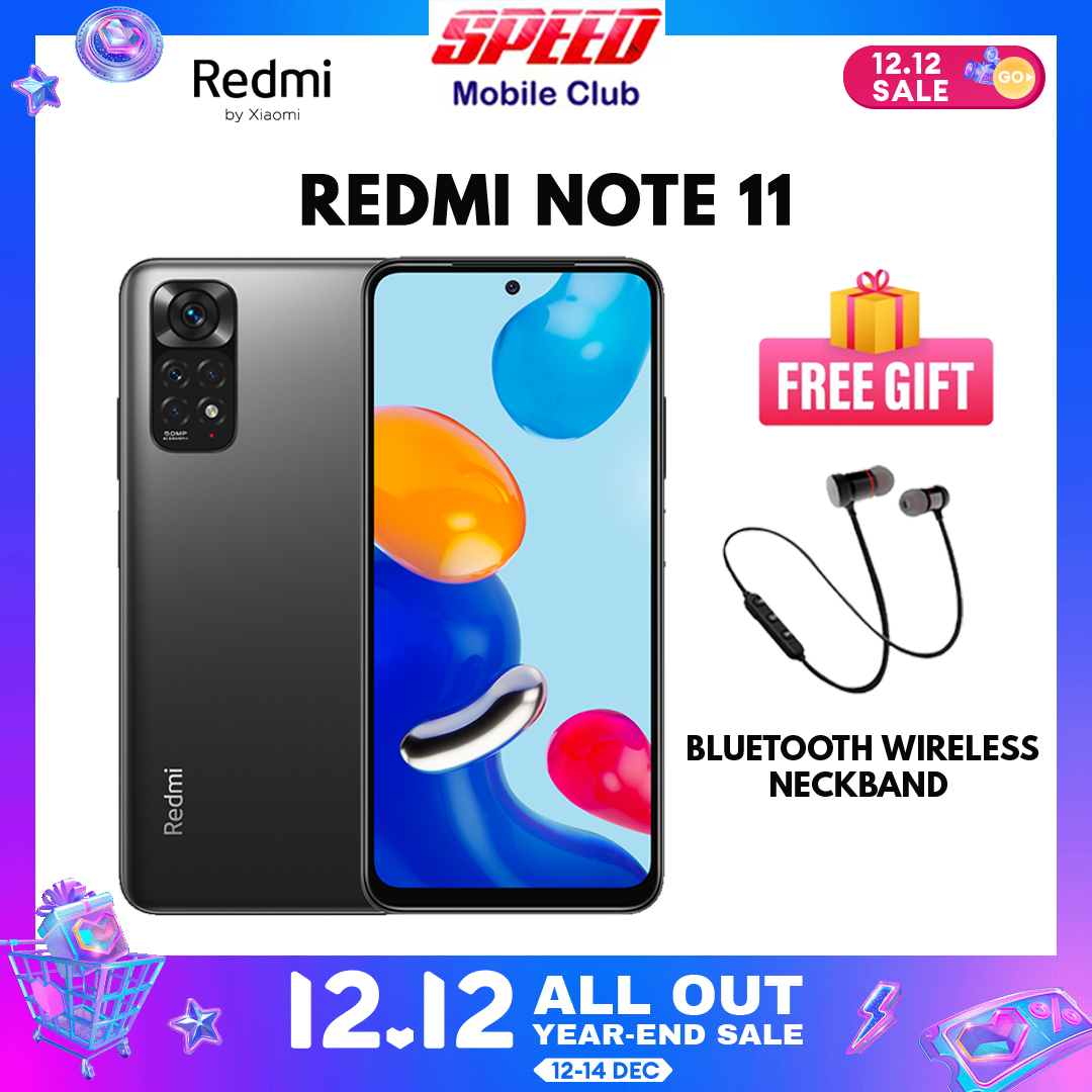 Xiaomi Redmi Note 11 | 6GB/128GB | 1 Year Warranty | Free Bluetooth Wireless Headphone | 12.12 YEAR-END SALE