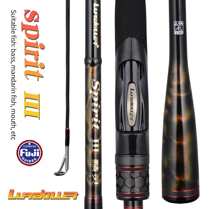 Chi Lurekiller Toray 40T Carbon Spinning Casting Rod SPIRIT III SMF Japan  Alconite Rings Soft Bait Bass Rod Pike Lure Fishing Rod Fishing Rods