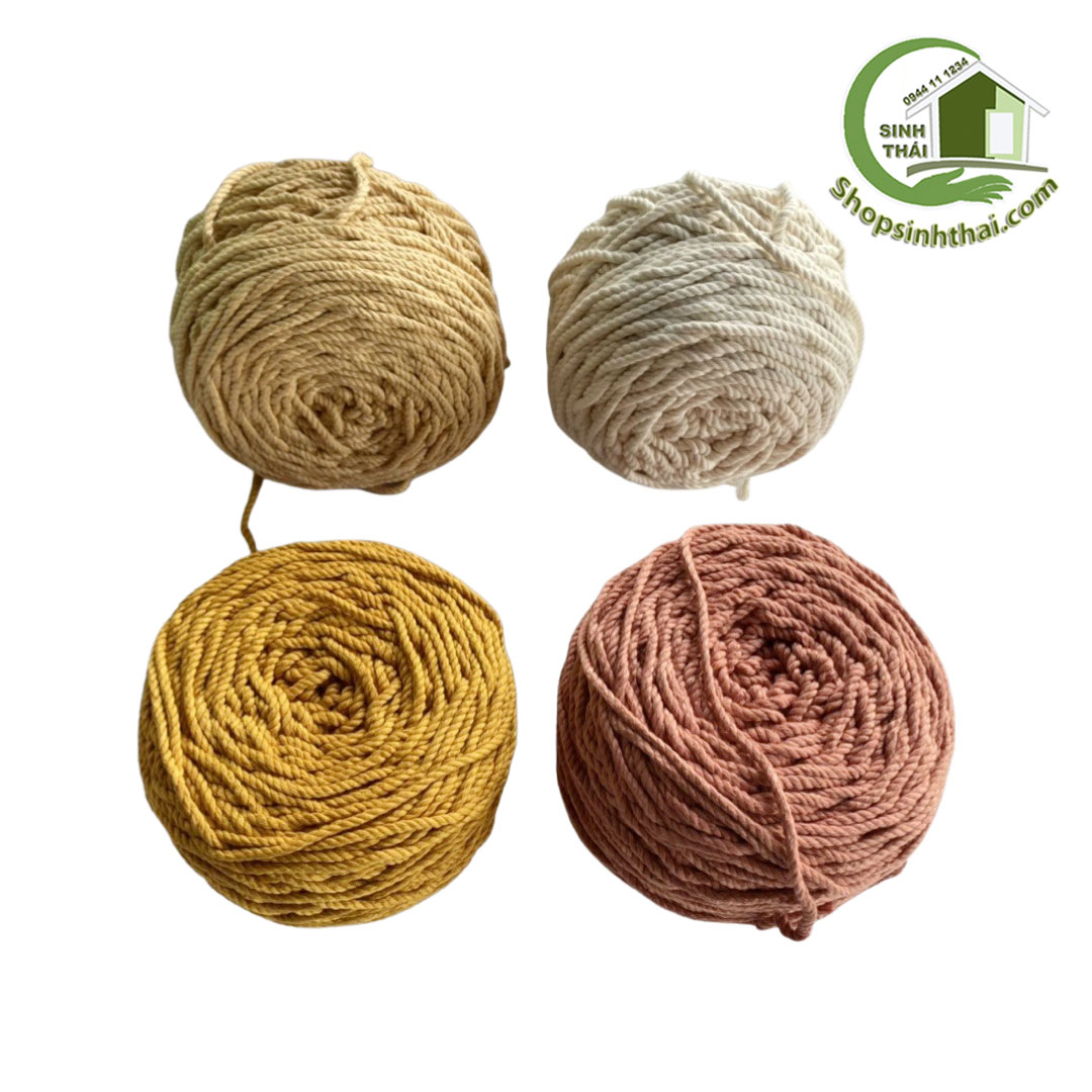 Dây thừng mềm - 1 mét dây thừng se Macrame cotton dày 7mm - Chọn loại