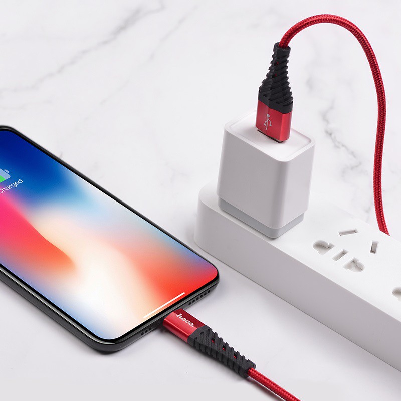 Cáp Sạc Nhanh Hoco X38 Cổng Lightning 2.4A Dây Dài 1m