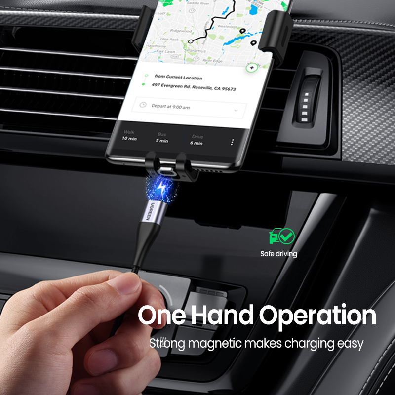 UGREEN Magnetic USB Charging Cable Type C Micro USB Phone Cable Magnet Charger Micro USB For Xiaomi 3A Mobile Phone Wire Cord. 