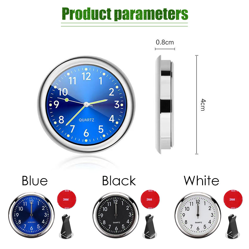 Auto Car Dashboard Clock with Mini Watch Quartz Electronic