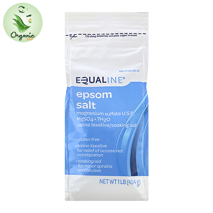 Muối tắm Epsom salt nguyên chất Equaline 454g