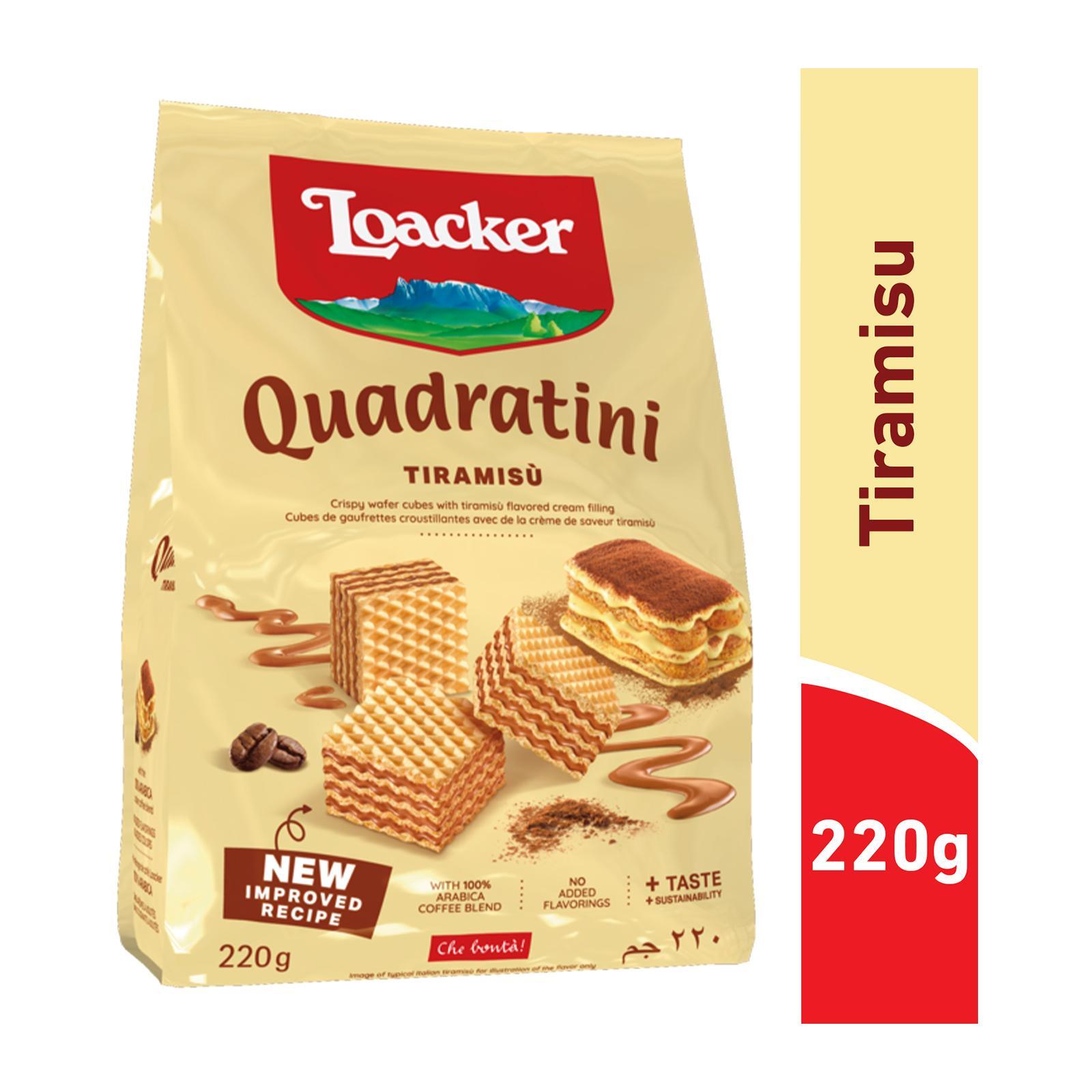Loacker Quadratini Tiramisu Wafer Cookies Lazada Singapore