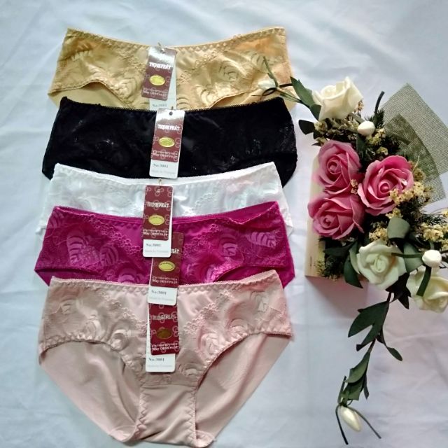 Quần lót nữ thun lạnh phối ren hoa lưới cao cấp Thịnh Phát set 5cái