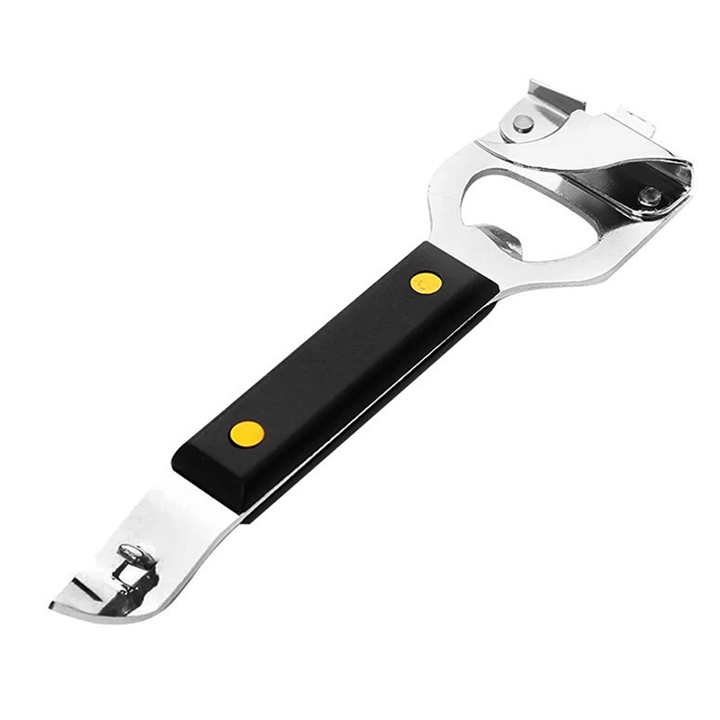 Can Opener Adjustable Stainless Steel Non-Slip Multifunction Manual Jar Bottle Opener Gadget Home Gadgets Accessories.