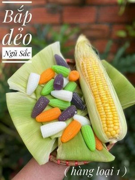 Kẹo bắp dẻo ngũ sắc - siêu hấp dẫn 100g