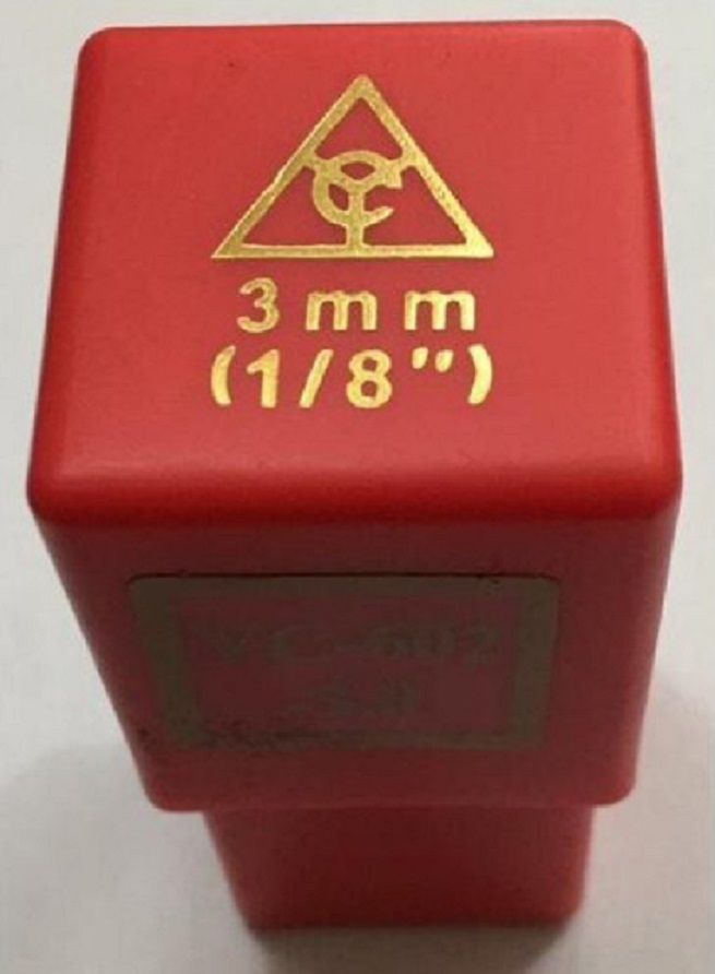 Bộ đóng SỐ 3mm hiệu YC (xuôi) - YC-602-3.0