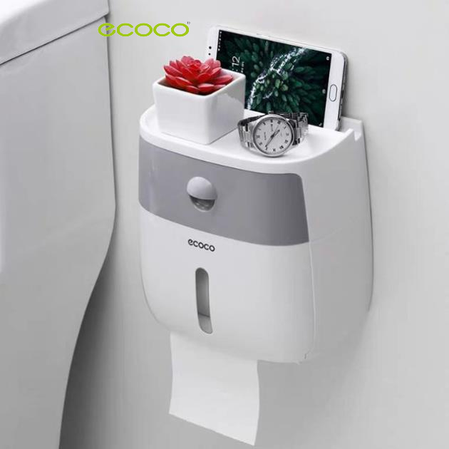 Ecoco 1804 2-in-1 Toilet Paper Holder