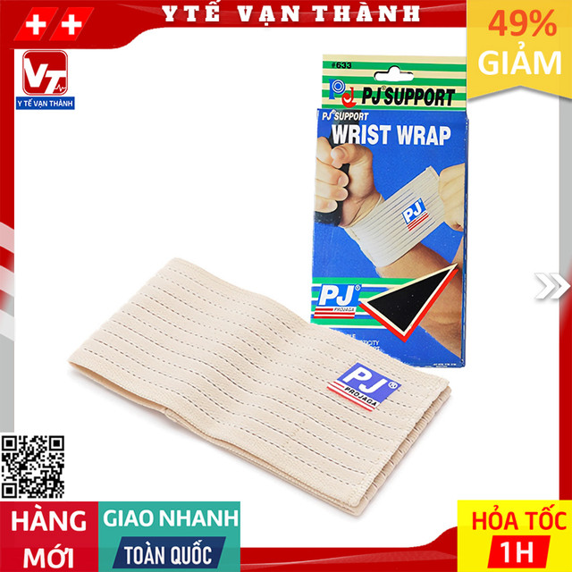 ✅ [HÀNG THẬT - CHÍNH HÃNG PJ] Băng Thun Thể Thao PJ-633 (Cổ Tay) -VT0120 - Y Tế Vạn Thành