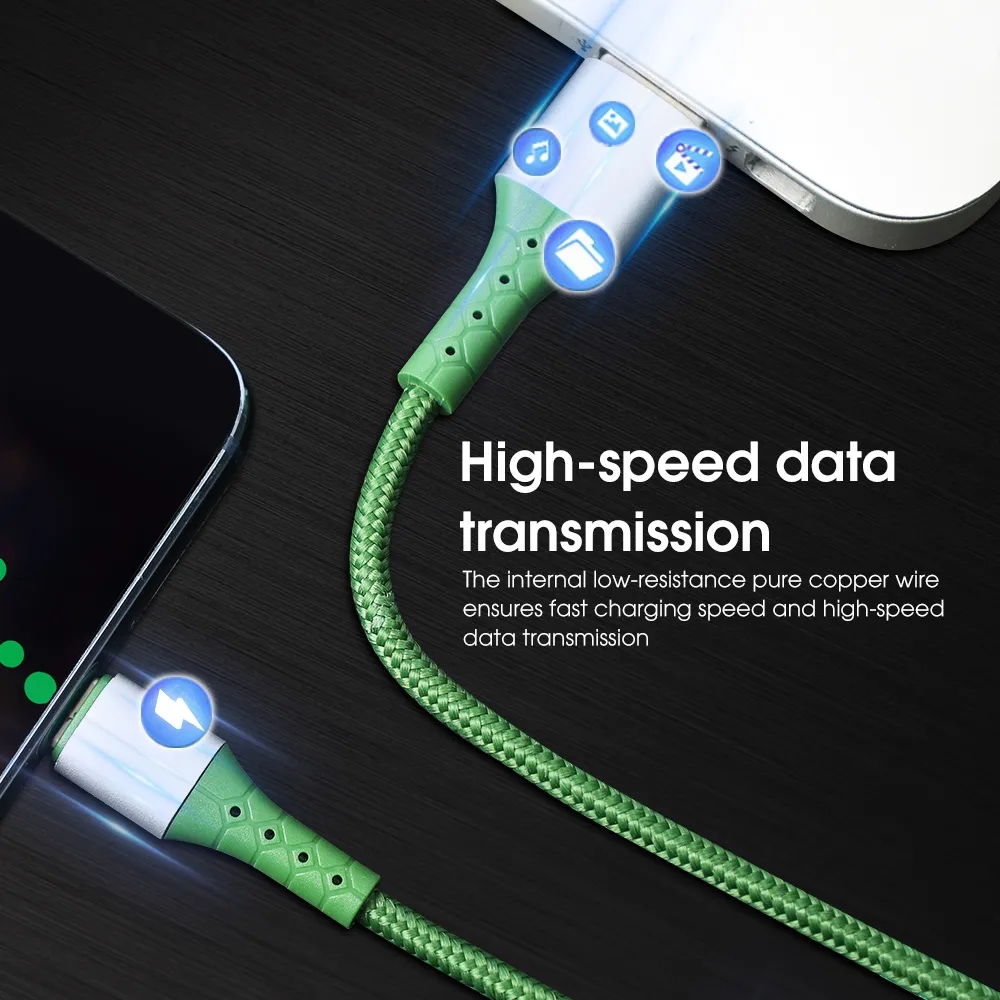 5A Cáp sạc nhanh micro USB Type C dây nylon bện dây sạc nhanh truyền dữ liệu điện thoại di động Huawei dây cáp cho XIAOMI