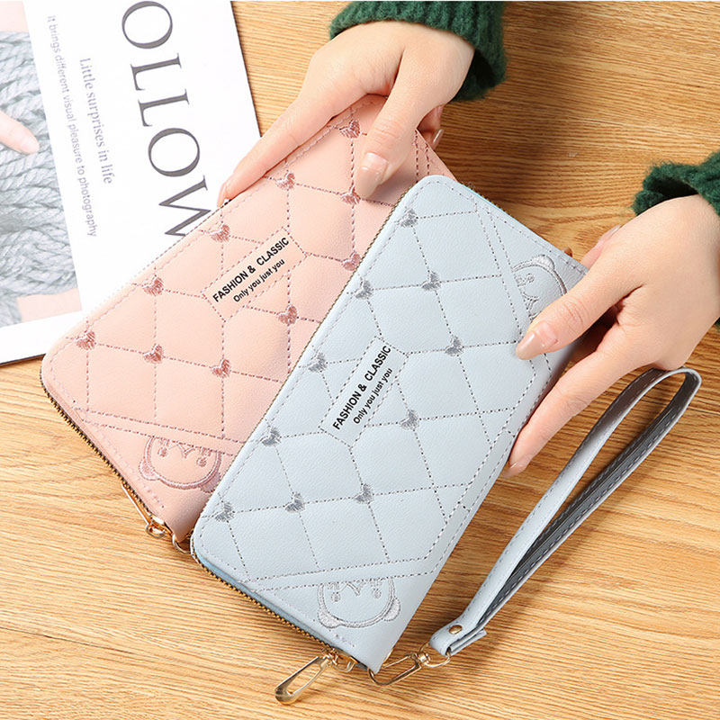 C & K กระเปราสตางค์ lazlook กระเป๋าสำหรับผู้หญิง กระเป๋าสตางค์ใบย่ว B-383 thời trang