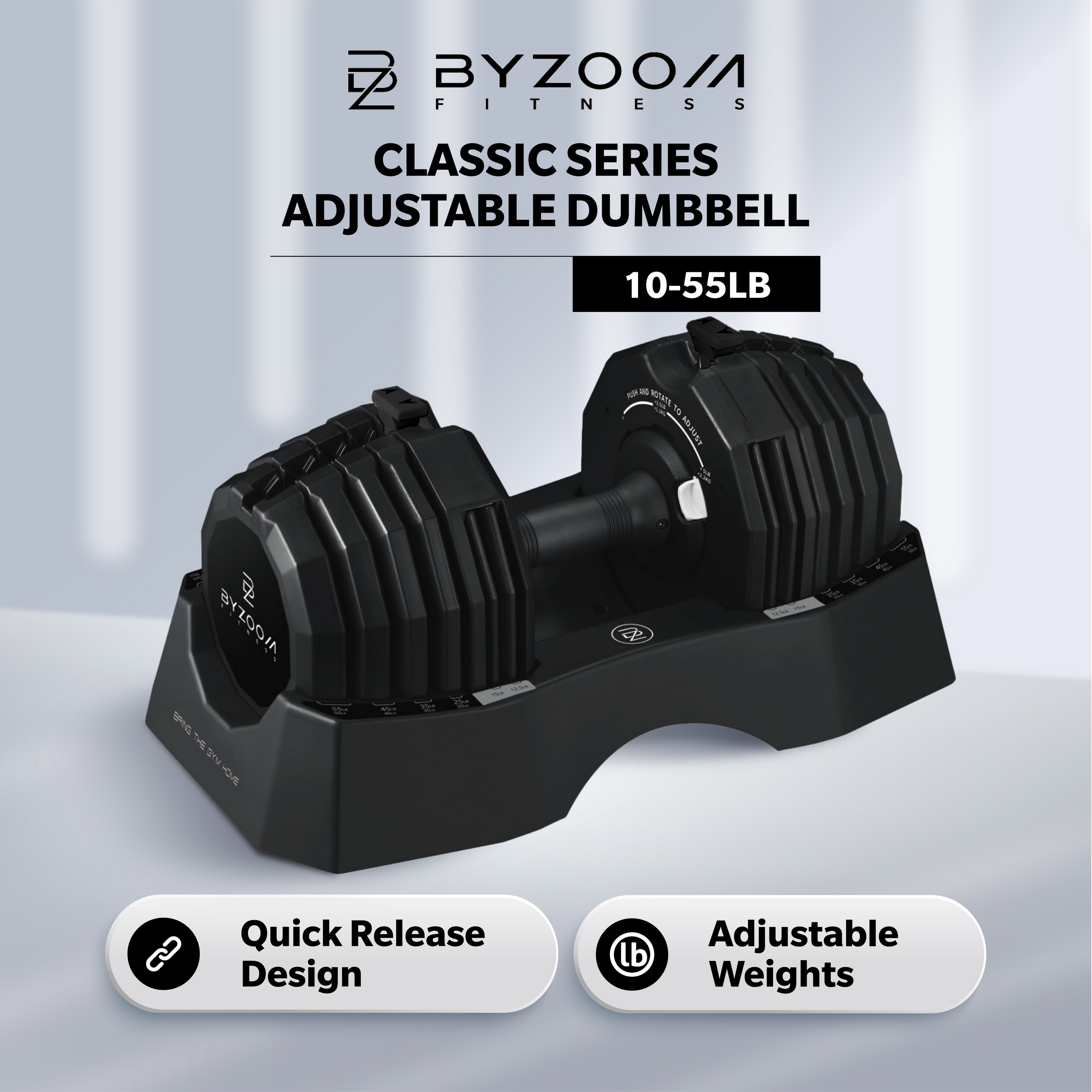 Gym Equipment 25kg 55lb Adjustable Dumbbell Set 25kg - China